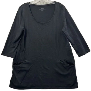 J. Jill Black Black Tunic Top